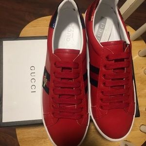 Gucci ace red bee sneakers